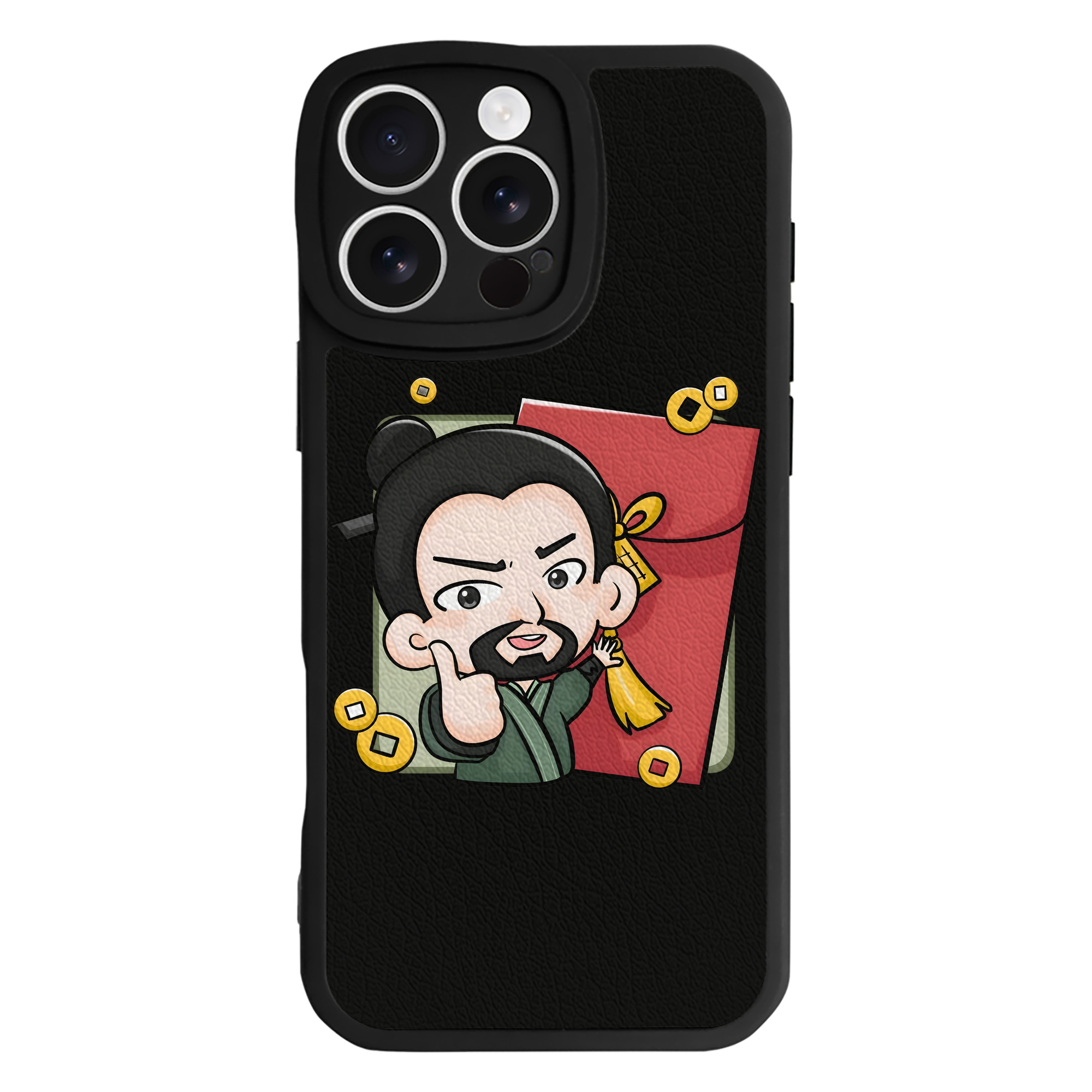 （画像用） Ne Zha 2 ナタ 魔童の大暴れ 【iPhone 16シリーズ対応】シリコンスマホケース（レザー調） 材質：シリコン
